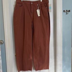 Forever 21 Brown Denim Jeans Sz 14 NWT